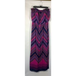 Express strapless maxi dress size small
